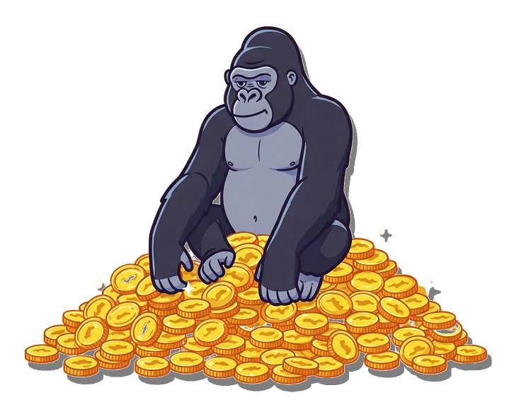 Monkey on coins